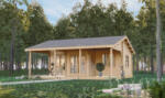 Timber Waterton faház 44 mm, 27+18 m2 szigetelés "normal (timber-waterton-44-ins1)