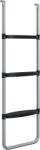 SPORTNOW Scară de trambulină cu 3 sau 2 trepte late orizontale, carlig universal, capacitate de 120 kg, 110 x 32 cm argintiu | Aosom Romania (A00-018V01SR)
