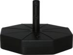 Outsunny Bază pentru Umbrelă din Plastic cu Stâlpi de Ø38/48 mm, Ø60x36 cm, Negru | Aosom Romania (84D-143)