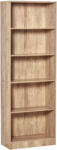 HOMCOM Bibliotecă Etajeră cu 5 Niveluri pentru Cărți cu 3 Rafturi Reglabile Antirăsturnare Depozitare pentru Living Birou Studiu 63x29, 5x176 cm Lemn Natural | Aosom Romania (836-252ND) Biblioteca