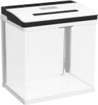 PawHut Acvariu de 13L, de Sticla cu Filtru, Iluminare cu LED-uri, Pompa de Apa, 29x20x30, 5cm - Alb (D61-004V90WT)