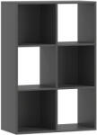 HOMCOM Bibliotecă Modernă Modulară cu 6 Compartimente din PAL, Maro | Aosom Romania (833-423V80BK) Biblioteca