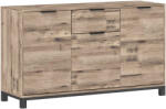 HOMCOM Bufet cu Sertar și 3 Dulapuri cu Rafturi Reglabile, 120x36, 5x70 cm, Maro | Aosom Romania (83B-224V80BN) Bufet