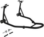 HOMCOM Suport pentru motociclete, baza din față pentru motociclete cu brațe oscilante în formă de U și L, suport universal pentru atelier, negru | Aosom Romania (C30-032V00BK)