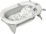 HOMCOM Cadă de Baie Pliabilă pentru Copii, 30L, cu Pernă Suport, Alba, 81.5x50.5x23.5cm, Ideală pentru Spații Mici | Aosom Romania (400-014)