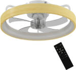 HomCom Ventilator de tavan cu lumină LED plafonier ventilator Ø49cm 7 pale 6 viteze luminozitate reglabilă mod vară-iarnă | Aosom Romania (B31-642V00ND)