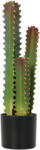 HOMCOM Cactus Artificial 66 cm Plantă Artificială Decorativă cu Ghiveci și 3 Frunze pentru Decor Interior Verde | Aosom Romania (83C-205V00GN)