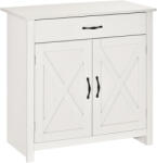 HOMCOM Bufet de Bucătărie cu Sertar 2 Uși și Raft Interior Mobilier Auxiliar Decorativ 80x39, 7x80 cm Alb Spălat | Aosom Romania (835-468V80WT) Bufet