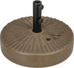 Outsunny Bază pentru Umbrelă cu Butoane Rotative Încorporate și Duză Laterală, Ø51x36 cm, Maro | Aosom Romania (84D-275V00BN)