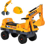 HomCom Buldozer excavator HOMCOM, jucarie 2 in 1, 90x28x58cm galben | Aosom Romania (370-178)