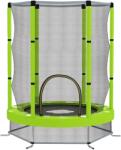 AIYAPLAY Trambulină pentru Copii 3-6 Ani cu Plasă de Siguranță, Փ140x190 cm, Verde | Aosom Romania (342-081V06GN)