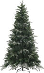HOMCOM Brad de Crăciun Artificial cu Fulgi de Zăpadă din Cristal și 850 Ramuri Ignifuge, Ø110x180 cm, Verde | Aosom Romania (830-880V00GN)