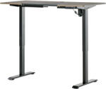 Vinsetto Birou Electric Reglabil pe 4 Înălțimi, Cadrul Negru cu Blat Teak, 140x70 cm, pentru Birou Acasă | Aosom Romania (920-071V90BK)