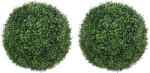 HOMCOM Bile artificiale de eucalipt de 52 cm, set de 2, plante decorative rezistente la UV cu 1086 frunze pentru interior și exterior | Aosom Romania (83C-215V00GN)