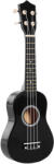 HOMCOM Ukulele Soprano de 21 Inchi pentru Începători, din Lemn cu Corzi din Nailon, Pană și Coardă de Rezervă, Negru | Aosom Romania (F21-002BK)
