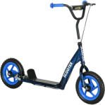 AIYAPLAY Trotinetă patineta pentru copii cu roți mari, 6-12 ani, înălțime reglabilă, frână din spate, suport, albastră | Aosom Romania (371-048V00BU) Trotineta