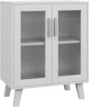 HOMCOM Dulap de depozitare modern cu uși duble | Aosom Romania (839-915V00WT) Bufet
