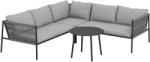 Outsunny Set Grădină Modular 5 Locuri Gri Închis | Aosom Romania (860-391V00CG) Canapea