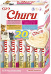 CIAO Recompensă pentru pisici cremoasă CIAO Churu cu fructe de mare fără cereale, gluten, lactoză și zahăr 20x14 g (EU126)