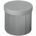 HOMCOM Puff depozitare Banc depozitare pliabil 35 L 38x38x38 cm Tapițat în catifea Cutie de depozitare Gri închis | Aosom Romania (838-611V00CG)