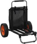 SPORTNOW Cărucior Plajă Pliabil, Aluminiu, Roti Mari 30cm, Ideal pentru Orice Teren, Ușor de Folosit | Aosom Romania (A32-018V00CG)