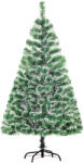 HOMCOM Brad Artificial de Crăciun cu 416 Crengi, Brad de Crăciun din PET cu Bază Metalică, Ø75x150 cm, Verde | Aosom Romania (830-123)
