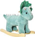 HomCom Jucărie de balansare Triceratops HOMCOM pentru copii - Verde închis, 64 x 30 x 54 cm | Aosom Romania (330-141GN) Balansoar calut