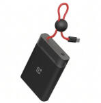 OnePlus powerbank Type-C aljzat (10000mAh, 22.5W, PD gyorstöltő, LED jelzés + fix Type-C kábel), fekete (OP225MRPB10K)