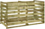 vidaXL Lécezett Komposztáló Impregnált Fenyőfából 180x90x90 cm