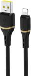 Dudao L25L 30W USB-A - Lightning Cable with Soft Silicone Braid Lightning 1m - Black (L25L black) - vexio