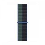 Apple Watch szíj 41mm, Lélegző sportpánt, Fekete-zöld-kék (MN5M3ZM/A)