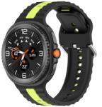 Cellect Samsung Galaxy Watch 8/Classic, 22mm cserélhető óraszíj, Sárga csíkokkal (CEL-STRAPS-WATCH8-NE)