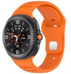 Cellect Samsung Galaxy Watch 8/Classic bordázott 22mm óraszíj, Narancs (CEL-STRAPR-WATCH8-O)