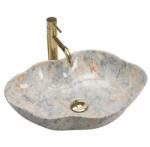 Rea Pearl Ruststone 50x38 cm pultra ültethető mosdó, márvány REA-U0620 (REA-U0620)
