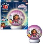 Ravensburger Ravensburger, Gabby's Dollhouse, Bila, puzzle 3D, lampa, 72 piese