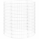 vidaXL Horganyzott Acél Kerti Komposztáló 100 x 100 cm