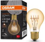 OSRAM 1906 Globe A35 vintage LED izzó, Dimmelhető, E27, 4.8W (35W), 400 lm, 2200K, Arany