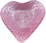 Gift Design Üveglap, szív alakú, 15 cm, rózsaszín csillámmal (GDKP044400260)