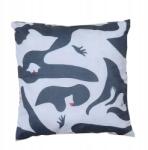  Dekoratív párna, Family Meble, 100% poliészter párnahuzat, Habszivacs töltet, Dekoratív, Kivehető párnahuzat, Méretek 45 x 45 cm, Fekete/fehér (PODUSZKAMALEWI2_12370660447)