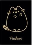 UNIPAP Notebook A5, Unipap, papír, Pusheen modell, 60 lap, matematika, fekete