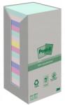  Post-it öntapadó jegyzettömb, vegyes színek, 76x76mm, 80g/m2, újrahasznosított