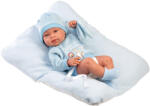 Llorens Llorens: Tino 43cm-es újszülött baba párnával (84345L) - jatekshop