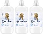 Coccolino 3 db-os Mosodai kondicionáló készlet Coccolino Sensitive Soft 1, 45L 58 Mosások, hosszan tartó frissesség, puhább ruhák, vasalást könnyít, gyűrődés kialakulását megelőzi, finom textilápoló, csökkentet