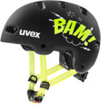 uvex Cască pentru copii Kid 4 Style Bam Black - Lime Matt (S4148230100) 55 - 58 cm