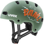 uvex Cască pentru copii Kid 4 Style Bam Moss Green - Papaya Matt (S4148230200) 55 - 58 cm