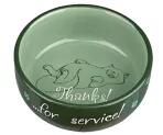 TRIXIE Thanks for Service Kerámia itatótál Zöld 300ml (24793_Z)