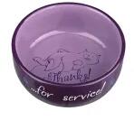 TRIXIE Thanks for Service Kerámia itatótál Lila 300ml (24793_L)
