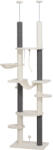 PawHut Macskakaparó, Platformok És Függőágyak, Fehér