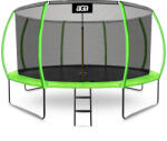 AGA SPORT EXCLUSIVE Trambulină 430 cm Verde deschis + plasă de protecție + scară (MRPU1014LG)