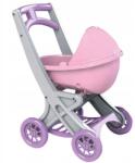 DOLONI Műanyag babakocsi - rózsaszín/szürke (0121-04)